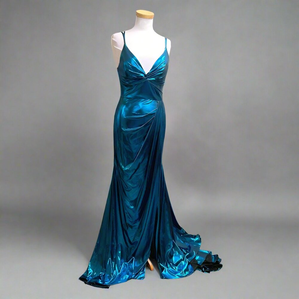 Alyce Paris ocean blue dress, size 12, NEW WITH TAGS!